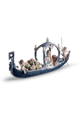 Gondola Of Love Goddess Sculpture - Limited Edition
